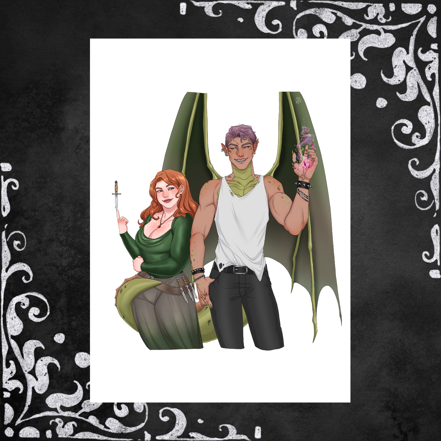 Qavan, Sersha, and Esva print