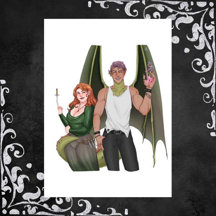 Qavan, Sersha, and Esva print