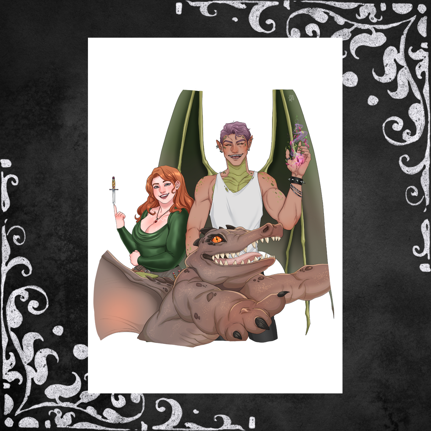 Qavan, Sersha, and Esva print