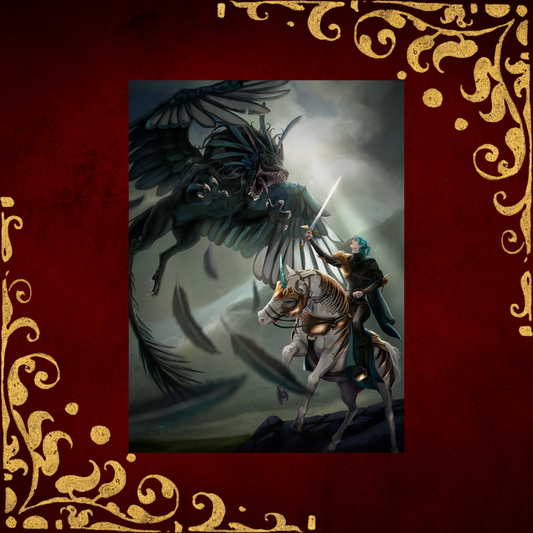 Ayre vs the Manticore art print