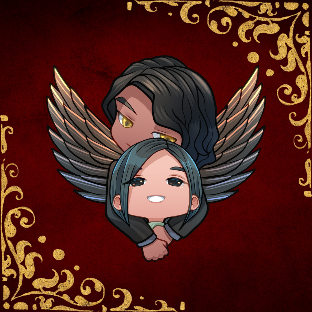 Monsters of Faery couple chibi stickers