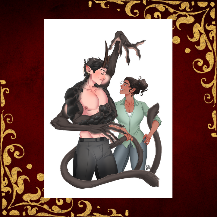 Dain & Leah couple art